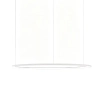 Potrójna wisząca lampa biała ringi LED 99W 3000K do sypialni nad stół pierścienie SLD/000011/3000/W/L