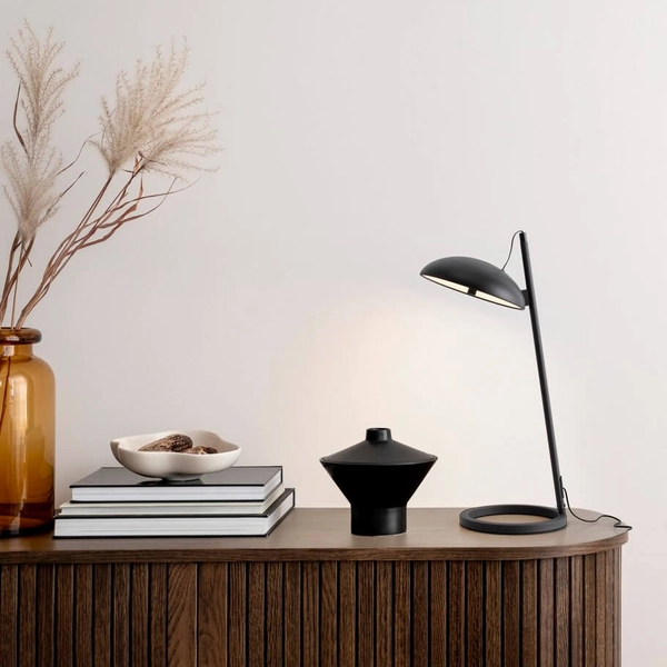 Lampka nocna do salonu VIBORAL LE44524 LED 18W 3000K na biurko czarna