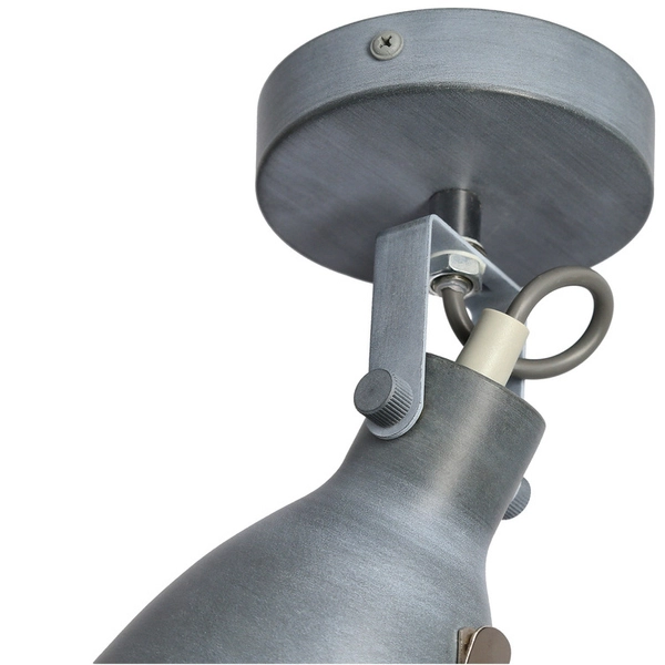 Industrialna lampa kinkiet CRODO 91-71101 reflektorek regulowany szary