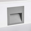 Schodowa LAMPA wpuszczana Q7 LED 313737 Polux metalowa OPRAWA kwadratowa LED 3W 4000K podtynkowa IP44 grafitowa