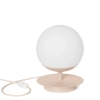 Szklana lampa na stolik PLAAT ST PLS11010P1 do sypialni beżowa