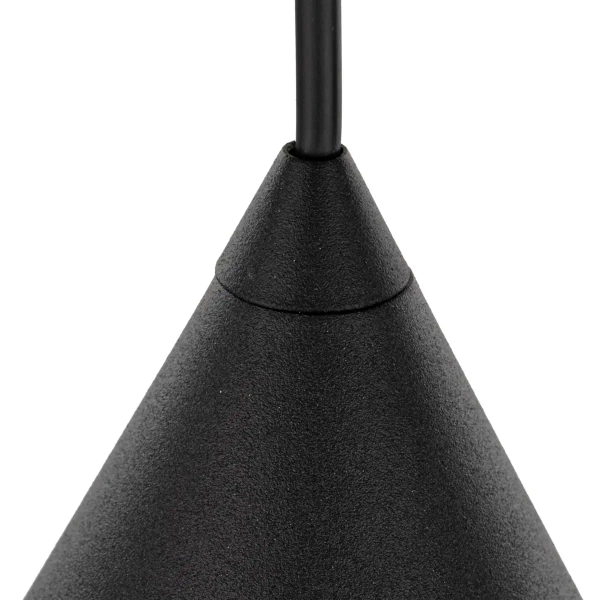 Lampa wisząca do salonu CONO 10058 trójkątna czarny
