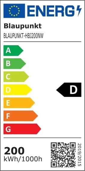Lampa przemysłowa LED HBJ100NW 100W okrągła czarna