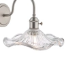 Szklana lampa na ścianę Hadano HAD0761-12 falowana chrom przezroczysty