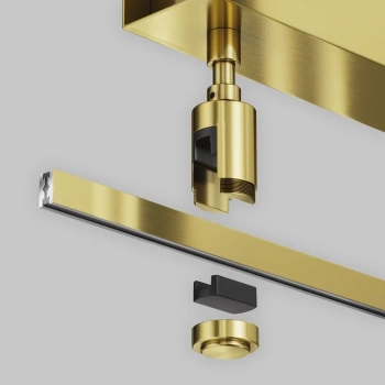 Podstawka sufitowa z zasilaczem magnetyczna Flanity TRA156C-BB1-BS mosiądz