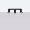 Potrójna lampa sufitowa KARBON SL.1581 tubki z regulacją czarne