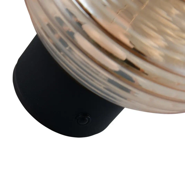 Kinkiet na ścianę EARL R27771113 LED 1,5W 3000K bursztynowy czarny