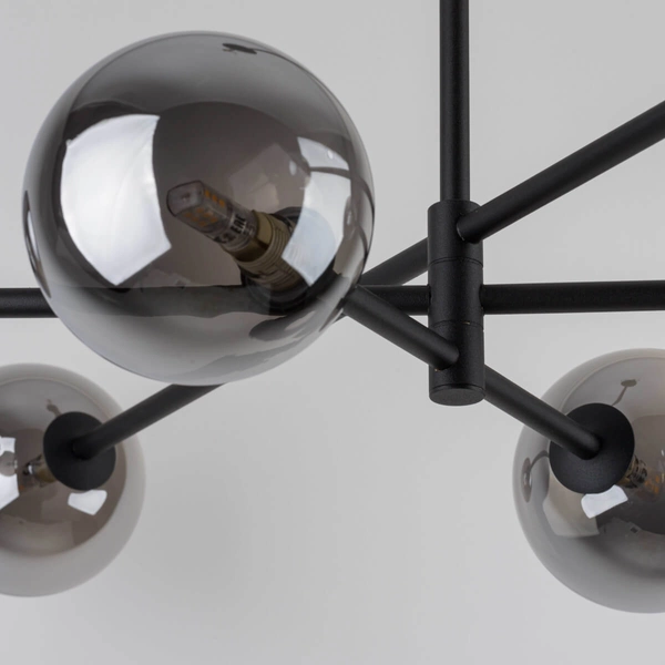 Przydymiona lampa sufitowa Sarius 6236 TK Lighting grafitowa czarna