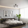 Metalowa lampa sufitowa Levar SL.1457 Sollux do jadalni czarny
