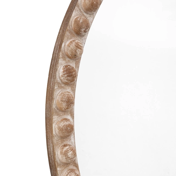 Lustro vintage okrągłe Millbrook 5056693538004 szklane naturalne