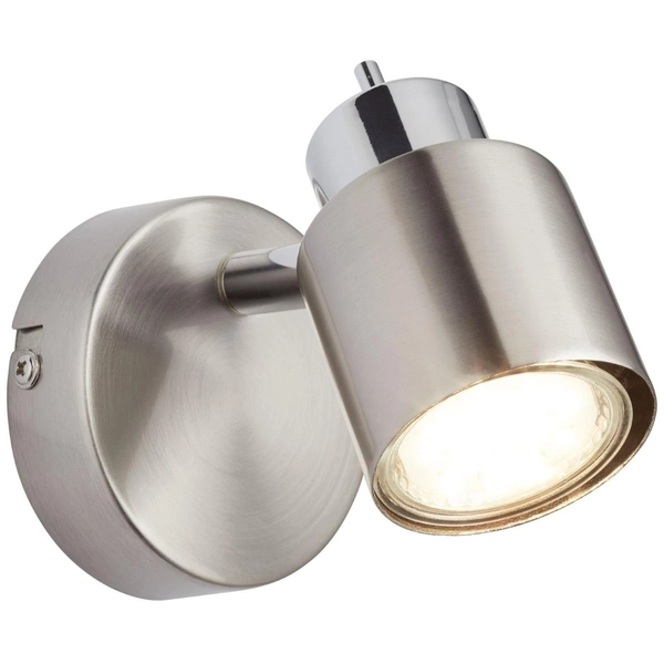 Lampa ścienna Andres 74510/77 Brilliant nad łóżko nikiel chrom