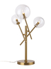 Lampa stołowa LOLLIPOP T0035 pręty szklane kule balls mosiądz przezroczyste