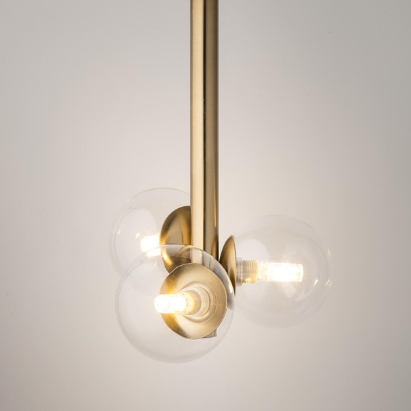 Nasufitowa lampa gabinetowa Perla 40852 Sigma połysk transparentna złota