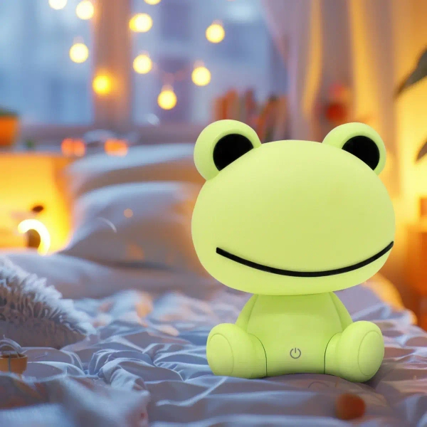 Dotykowa lampa stołowa Żabka 327222 LED 2,5W USB dziecięca zielona