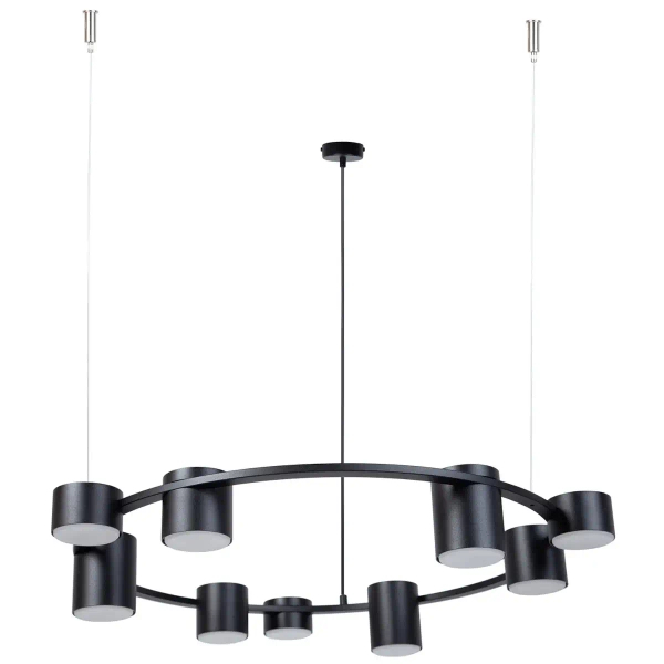 Lampa wisząca do sypialni Kodo 9 41338 zwis ring czarny