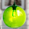 Zwisowa lampa EDISON 31-29546 szklana kula zwis loft ball zielona