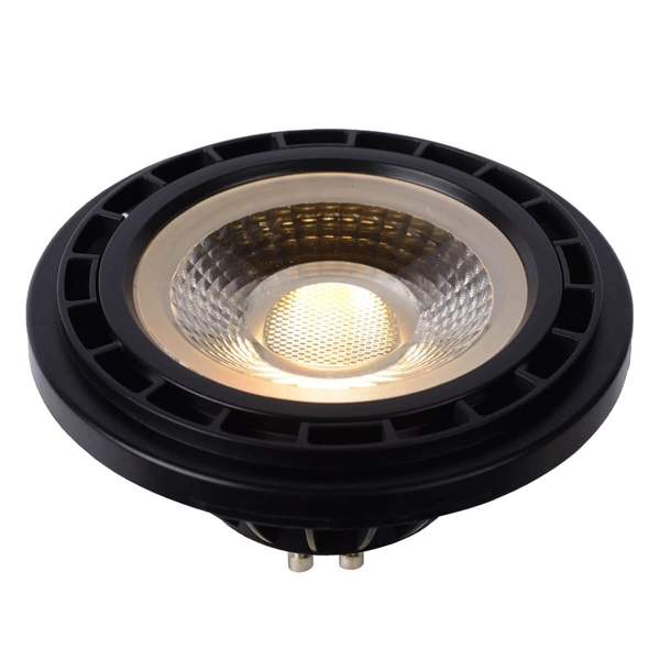 Okrągła żarówka LED 49041/12/30 Lucide GU10 12W 2200-3000K 820lm czarna