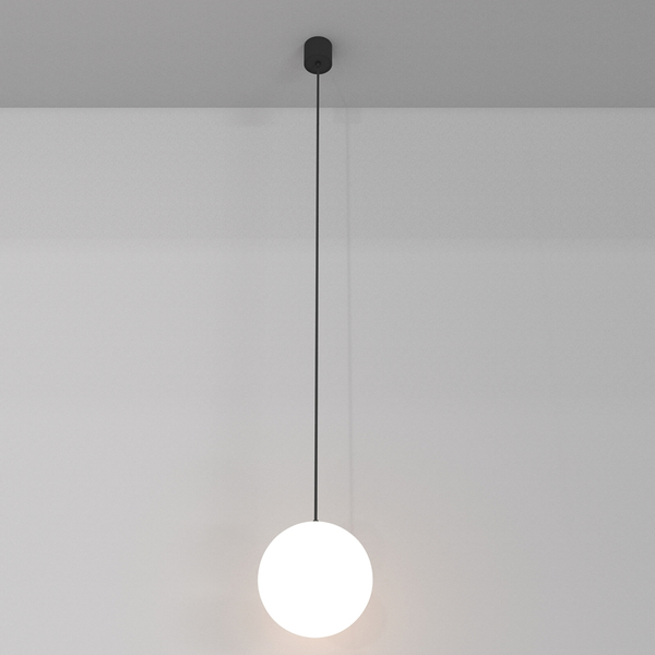 Kulista lampa wisząca Luna P039PL-5W4K-20-B Maytoni LED 5W 4000K biała czarna