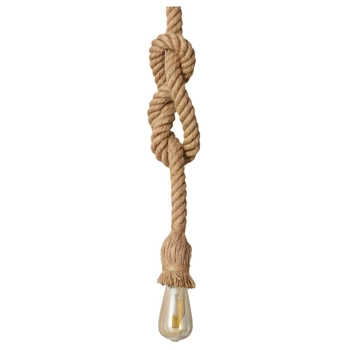 Salonowa lampa zwis Boho ABR-LW3-BH-E27 Abruzzo lina brązowa