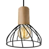 Druciana lampa wisząca Moderno LP-1221/1P S BK Light Prestige skandynawska brązowa