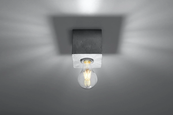 Downlight LAMPA sufitowa SL.0681 betonowa OPRAWA kostka cube beton szara