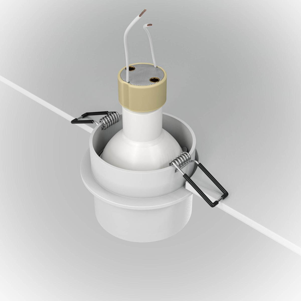 Downlight oprawa podstropowa Reif DL050-01WG biała złota
