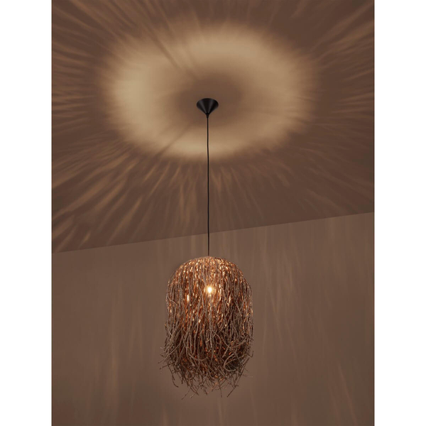 Zwisająca lampa nad stół JACINTO LE44522 do jadalni boho naturalna