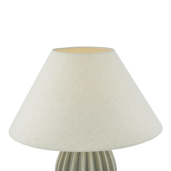 Ceramiczna lampa stołowa Rosario ROS4239-CLE1633 Dar Lighting tkanina szary