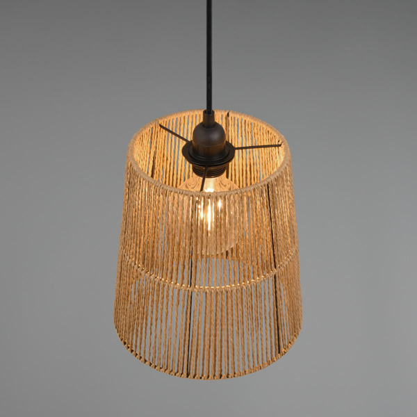 Zwisająca lampa Holm R31041026 RL Light zwis cage do salonu brązowy czarny
