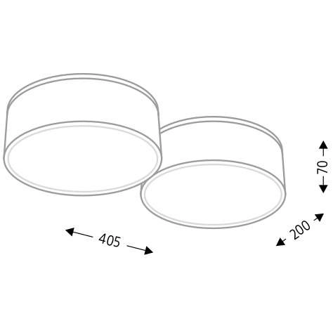 Plafon LAMPA sufitowa ZAMA 7039 Shilo natynkowa OPRAWA okrągła biała