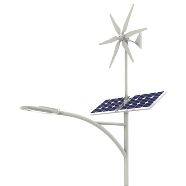 Hybrydowa latarnia uliczna Windsun WS-G06-60W+FA1M+SO4M Greenie LED 60W IP66 biała