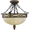 Plafon LAMPA sufitowa DRAWING ROOM FE-DRAWING-ROOM-SFC Elstead FEISS klasyczna OPRAWA natynkowa półokrągła beżowa czarna