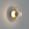 Szklany kinkiet Eden Wall lampa ścienna LED 6,4W 3000K złota