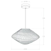 Jadalniana lampa wisząca Boho ABR-LW11-BH-E27 Abruzzo japandi beżowa