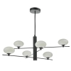 Molekułowa lampa wisząca Jasper JAS0622 kule białe czarne