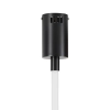 Lampa wisząca wąż ledowy SNAKE MD1021-4 black czarna metal PVC LED 60W 3000K 4M do jadalni