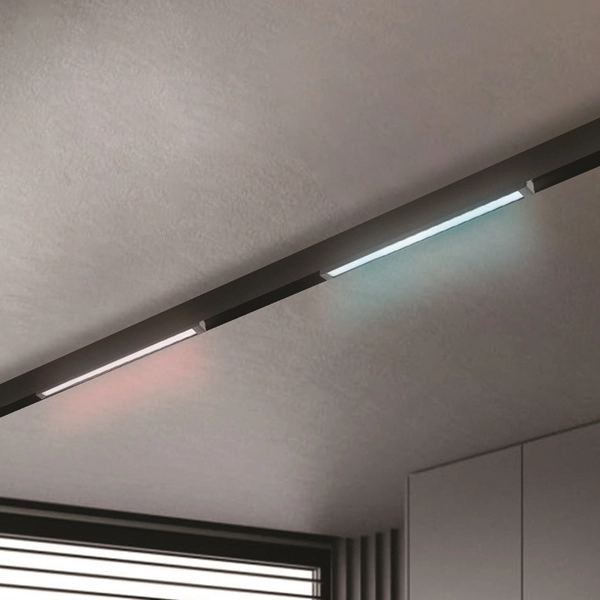 Szynowy reflektor ledowy Magnetic AZ5214 LED 9W jednofazowy czarny