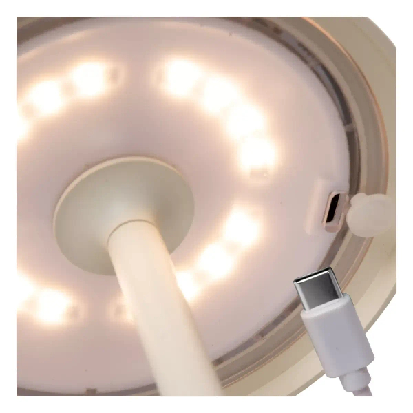 Dotykowa lampa stołowa JOY 15500/02/31 Lucide LED 1,5W 3000K IP54 biała