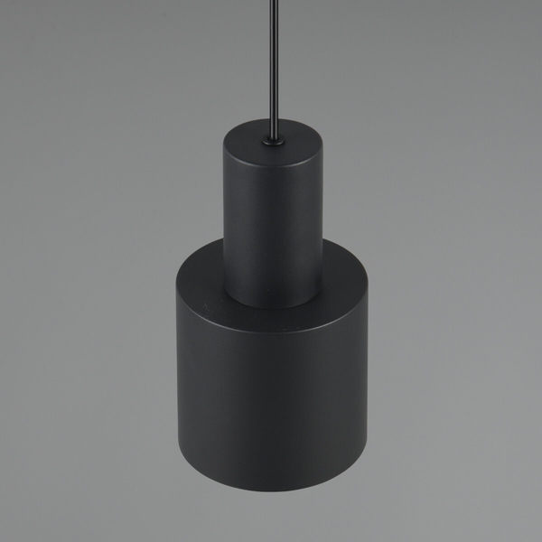 Wisząca lampa ELIOR DL132319400 Trio walec tubka do kuchni czarna