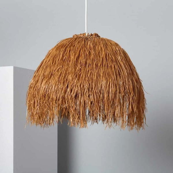 Zwisająca lampa ratanowa Boho ABR-NLW30-BH-E27 Abruzzo boho naturalna