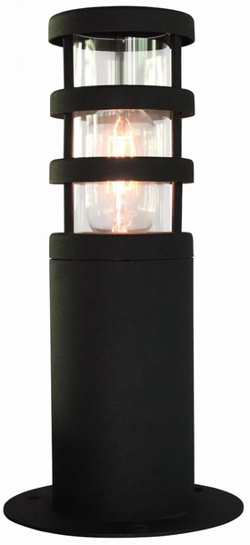 Słupek zewnętrzny HORNBAEK-PED Elstead cokół metal czarny