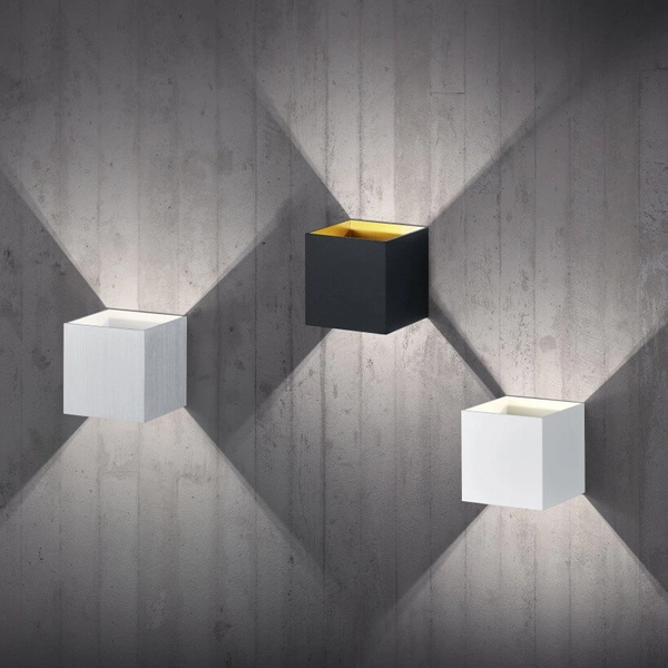 Lampa ścienna kuchenna LOUIS 223310105 Trio LED 4,3W 3000K kostka srebrna