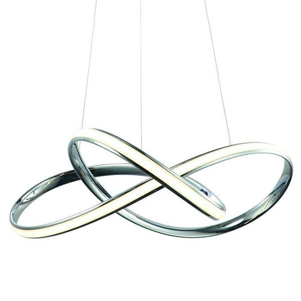 LAMPA wisząca CAPPIO ML3806 Milagro futurystyczna OPRAWA zwis LED 36W 4000K wstążka chrom