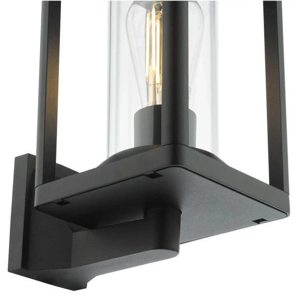 Elewacyjna lampa naścienna Mackenzie MAC1622 latarenka IP65 czarny