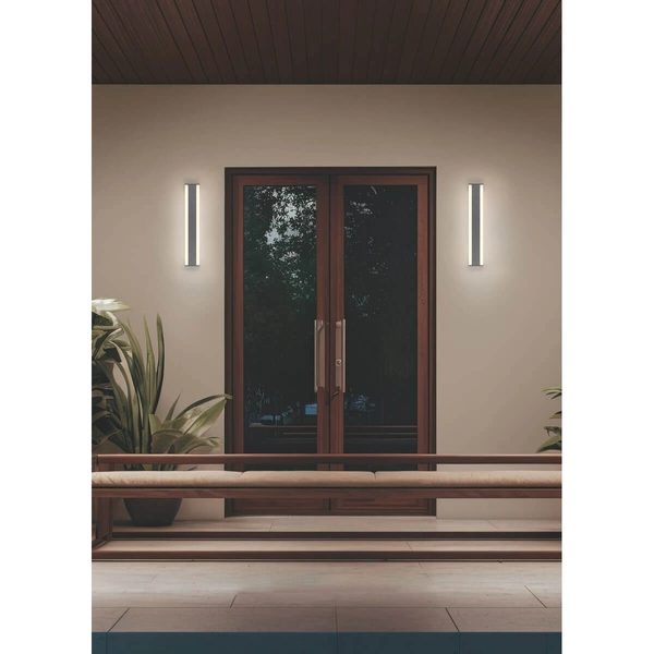 Podłużny kinkiet ścienny Dawson 246360242 LED 12W 2300-4000K IP54 antracyt