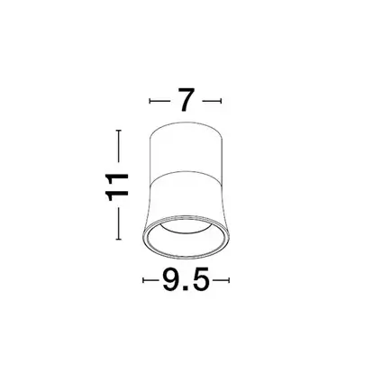 Minimalistyczna lampa sufitowa ZORVELA LE45301 do salonu czerwony