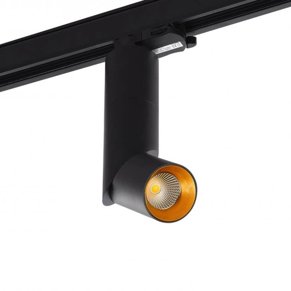 lampa do 3-fazowego systemu Santos AZ2924 LED 12W 3000K czarna złota