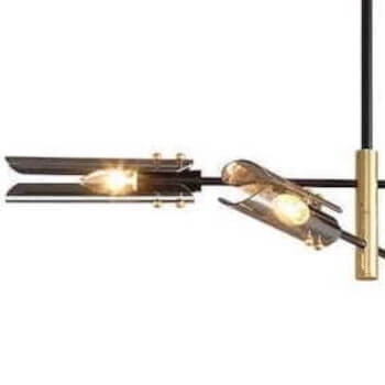 Wisząca lampa nowoczesna CGFICE74 do salonu przydymiona