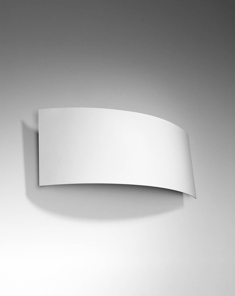 LAMPA ścienna SL.0936 półokrągła OPRAWA metalowy kinkiet biały