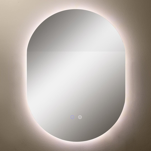 Podgrzewane lustro owalne D3002 LED 24W zmienna barwa IP44 przezroczyste